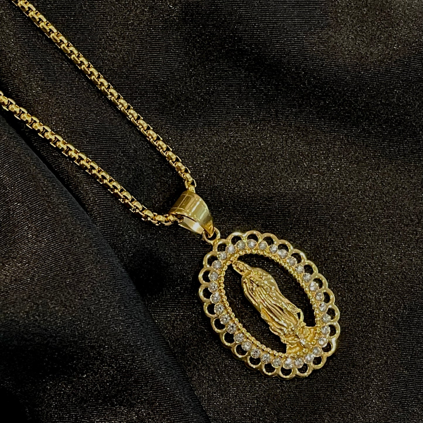 Oval Virgin Mary