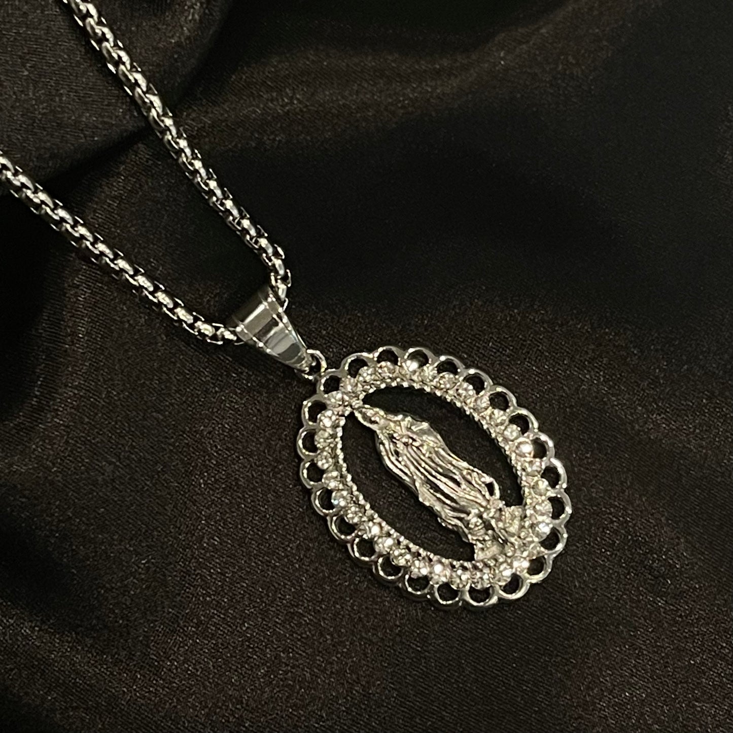 Oval Virgin Mary